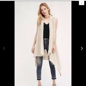 Anthropologie Sweater Vest Angel of the North